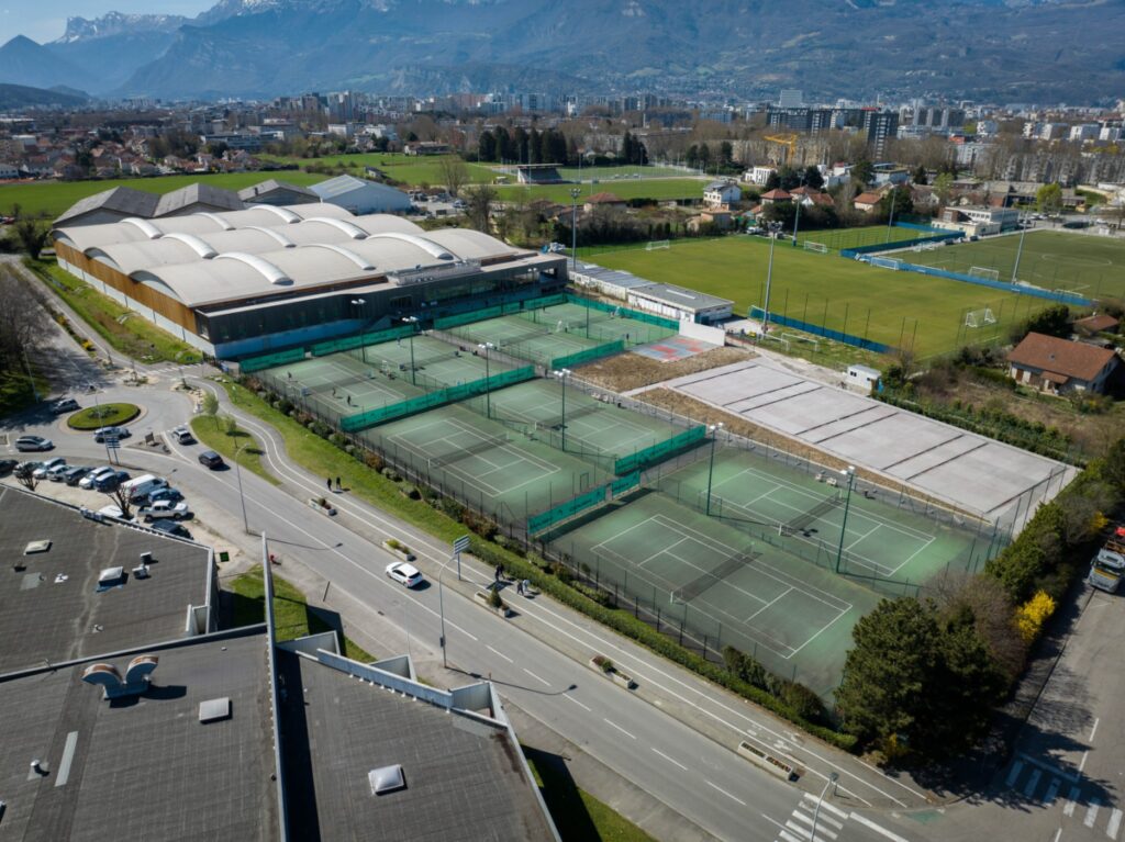 Construction terrains de padel au Grenoble Tennis