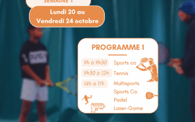 Les stages de la Toussaint sont de retour au GTP ! 🍂🎾