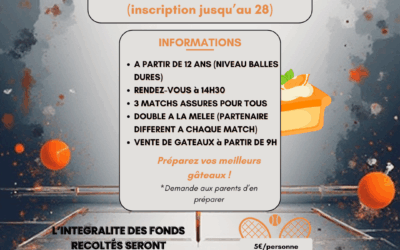🎾 Double pour Tous – Événement Téléthon au GT !